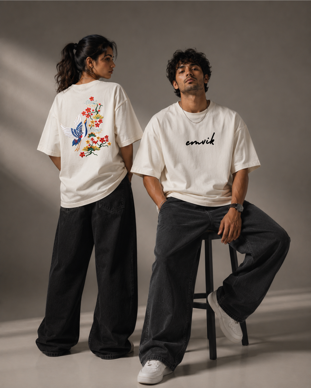 Tsuru Heavyweight Embroidered Tee