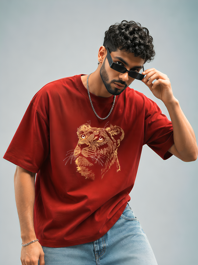 Cleo Heavyweight Embroidered Tee