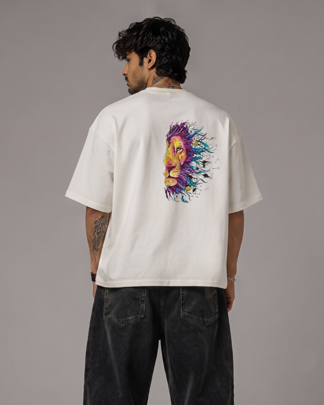 Wild Aura Heavyweight Embroidered Tee