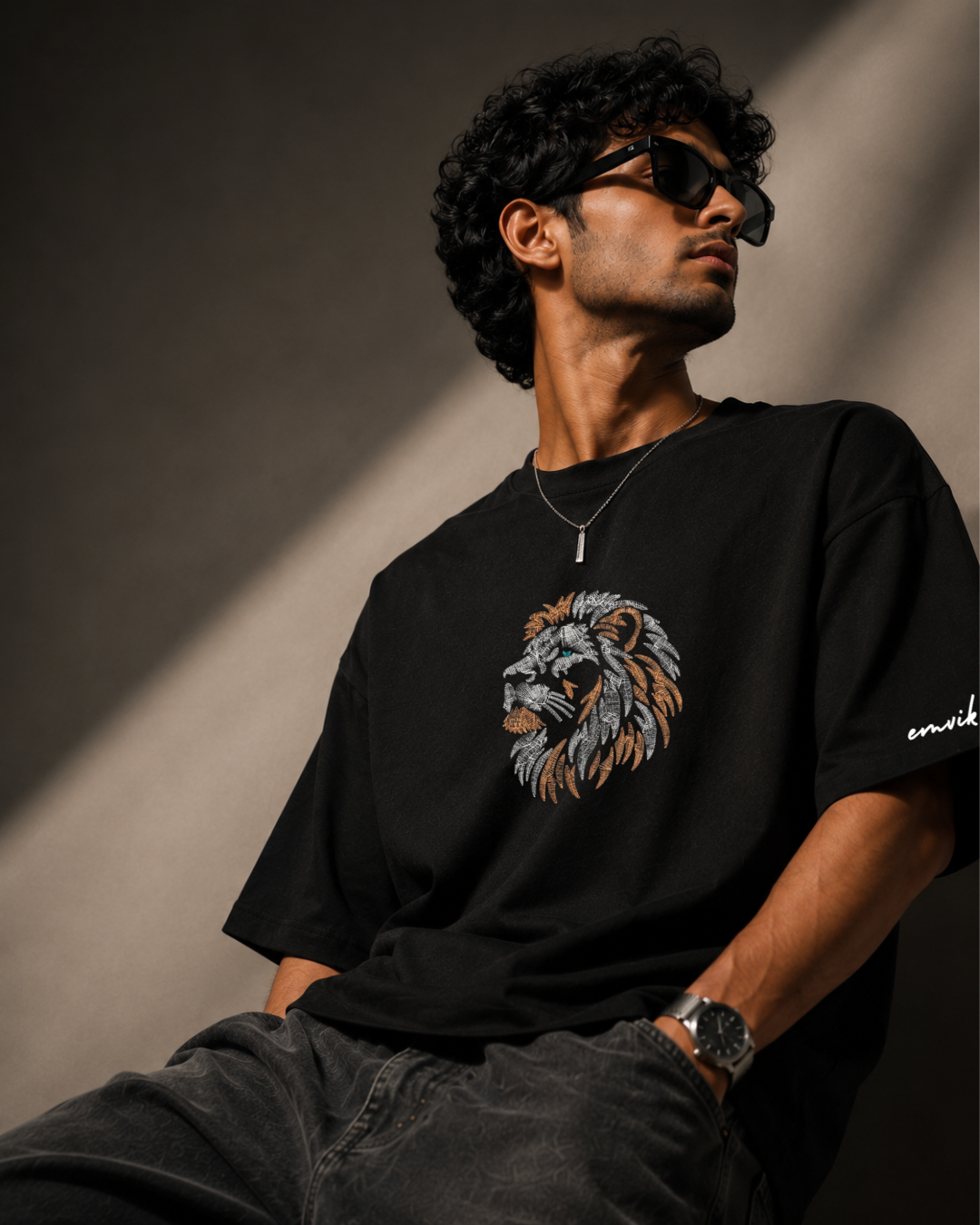 Simba Heavyweight Embroidered Tee
