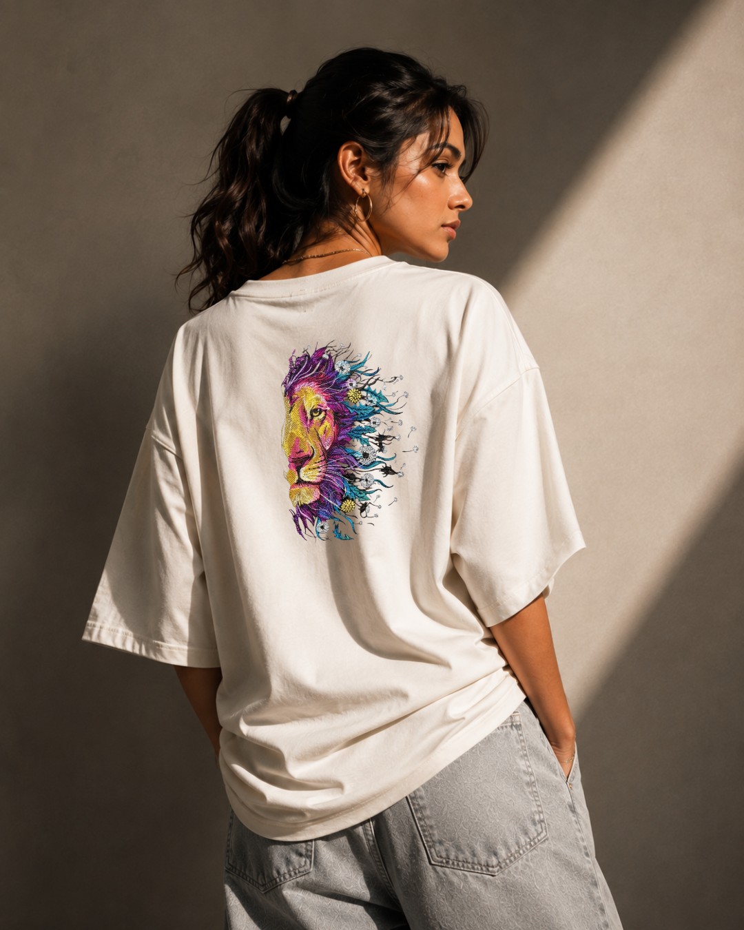 Wild Aura Heavyweight Embroidered Tee