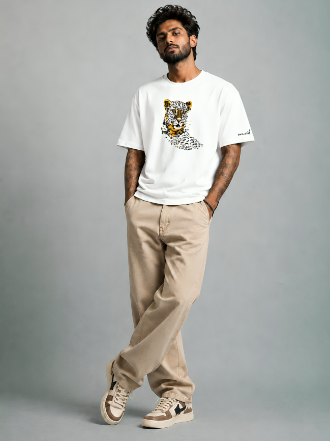 Sarah Heavyweight Embroidered Tee