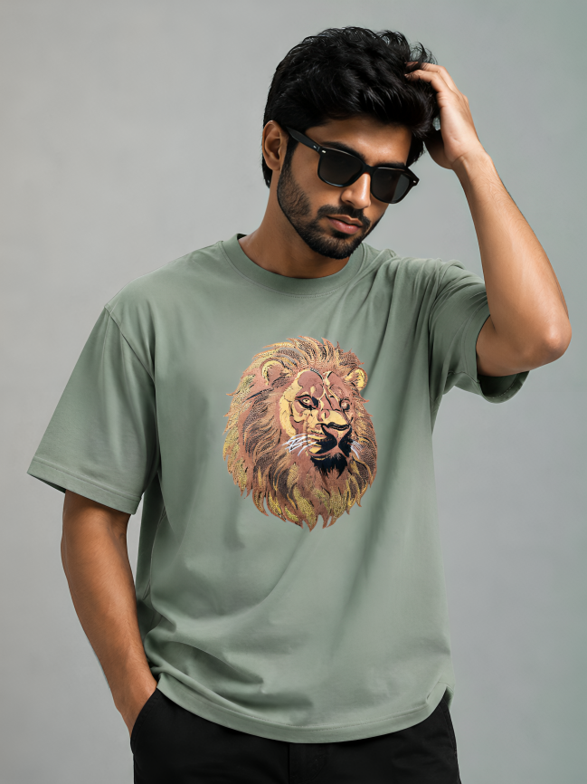 Simba Heavyweight Embroidered Tee