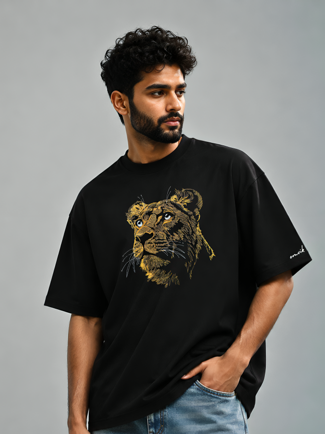 Cleo Heavyweight Embroidered Tee