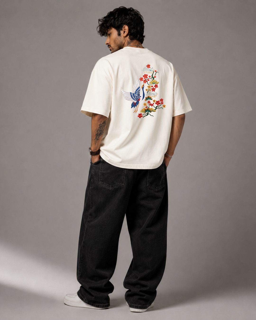 Tsuru Heavyweight Embroidered Tee