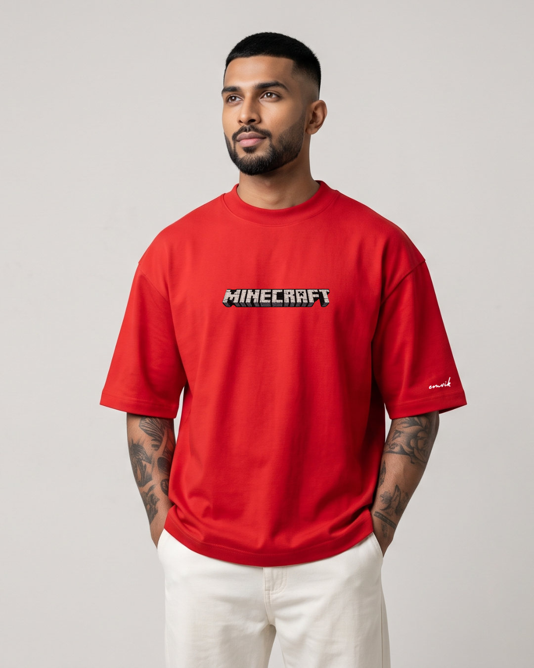 Minecraft Embroidered Heavyweight Tee