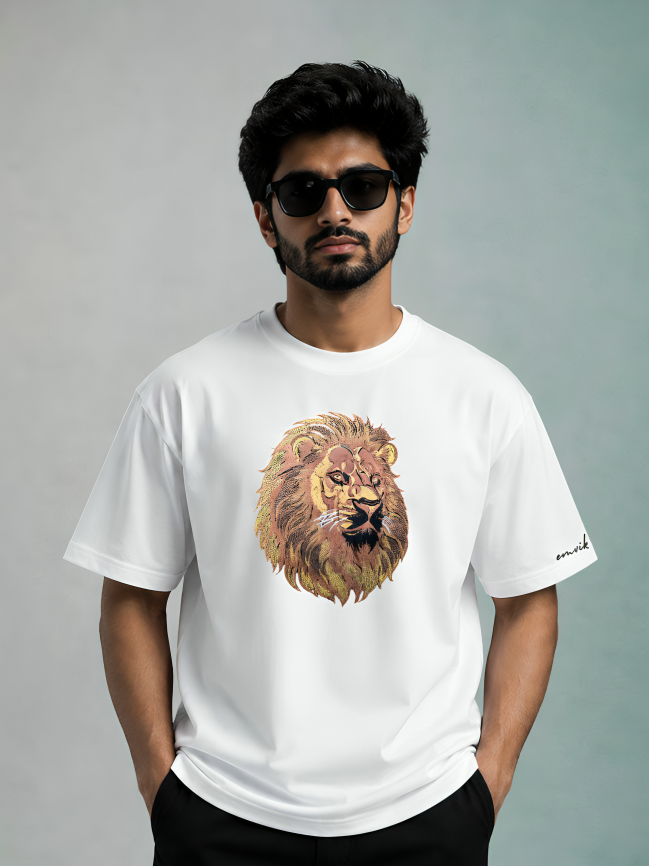 Simba Heavyweight Embroidered Tee