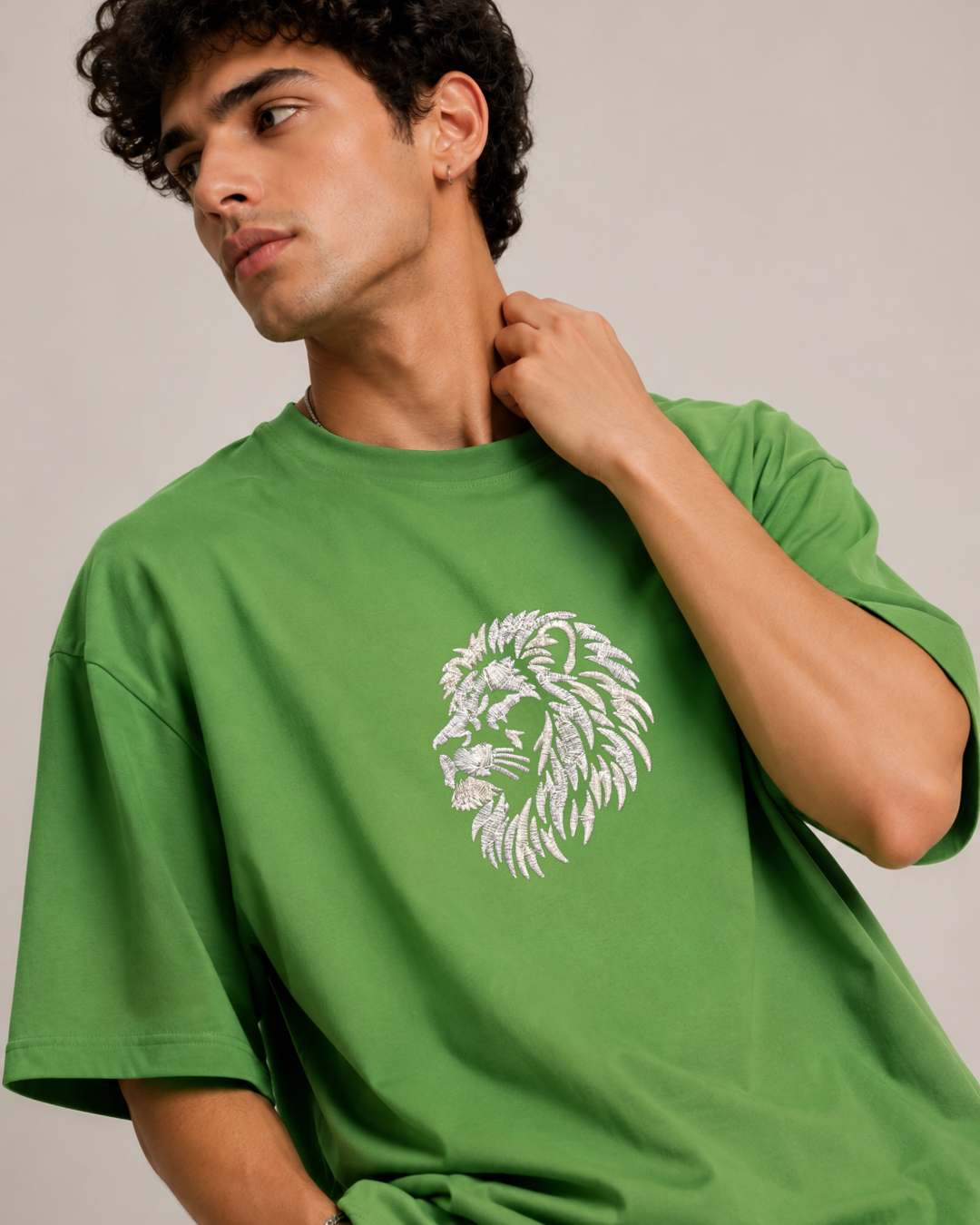 Simba Heavyweight Embroidered Tee