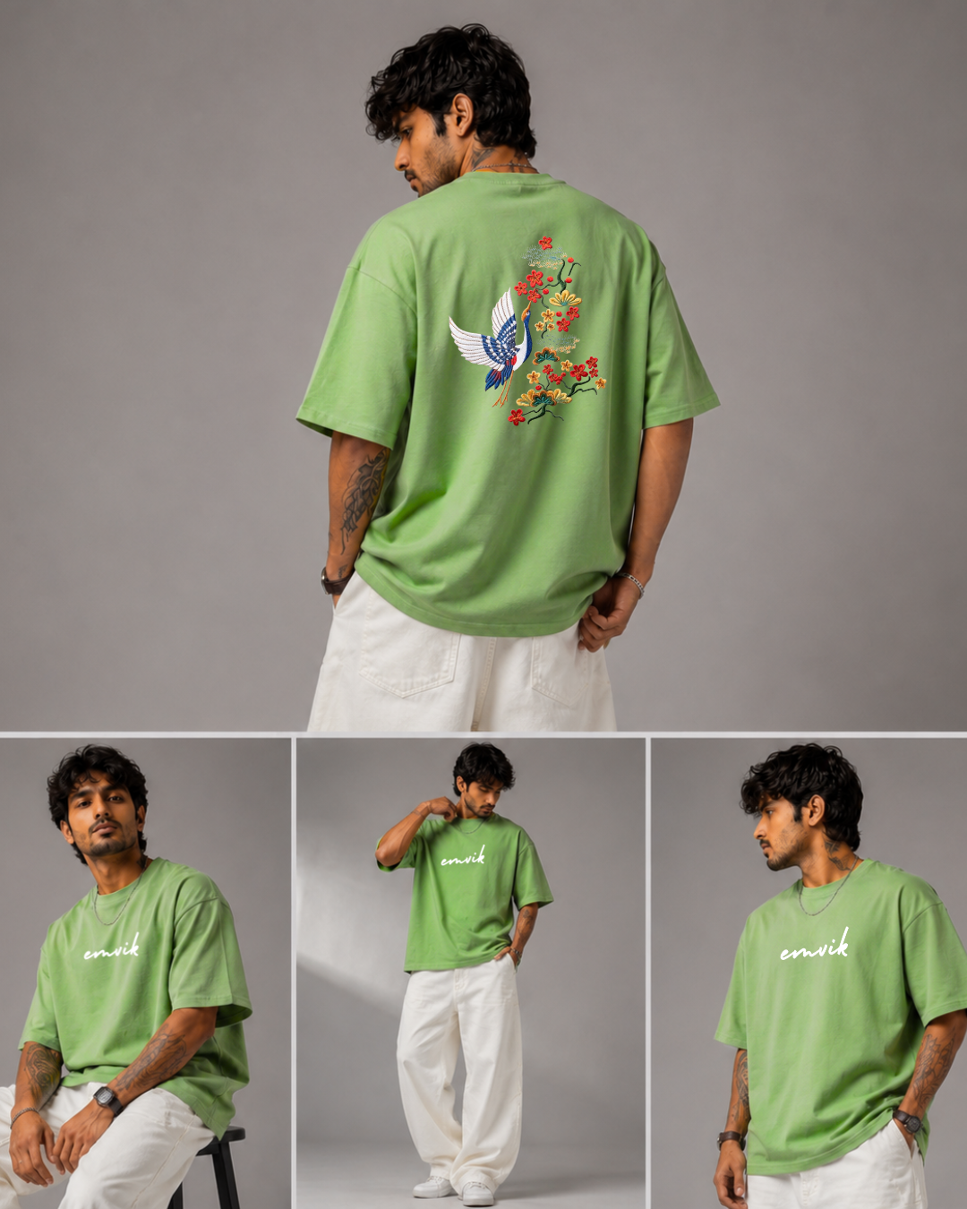 Tsuru Heavyweight Embroidered Tee