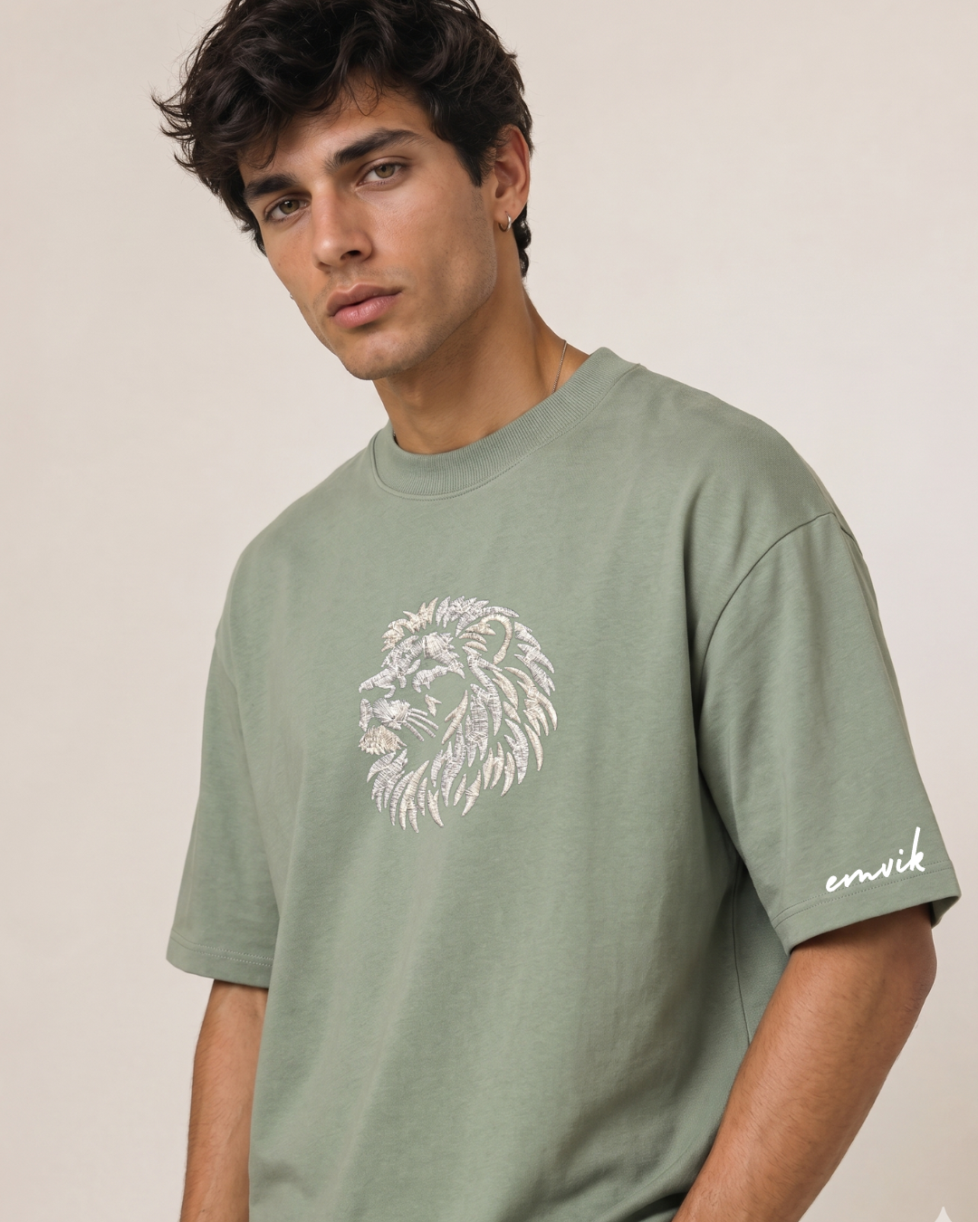 Simba Heavyweight Embroidered Tee