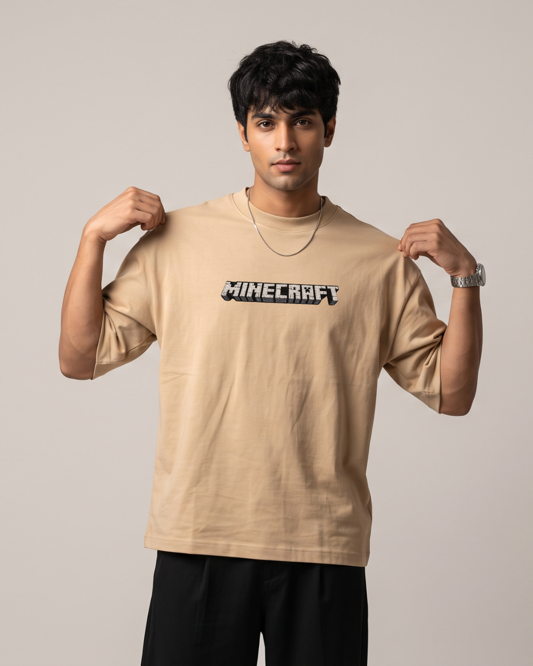 Minecraft Embroidered Heavyweight Tee