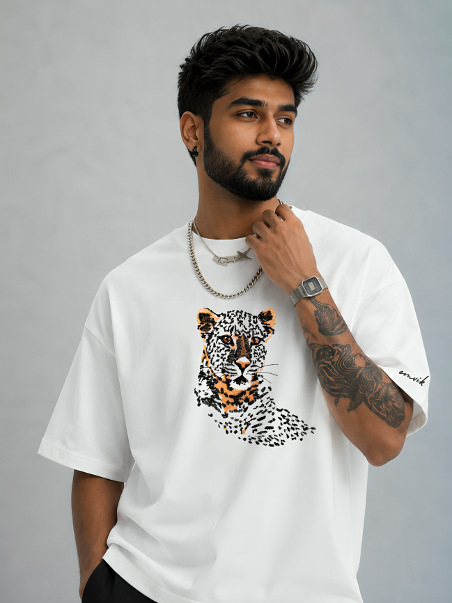 Sarah Heavyweight Embroidered Tee