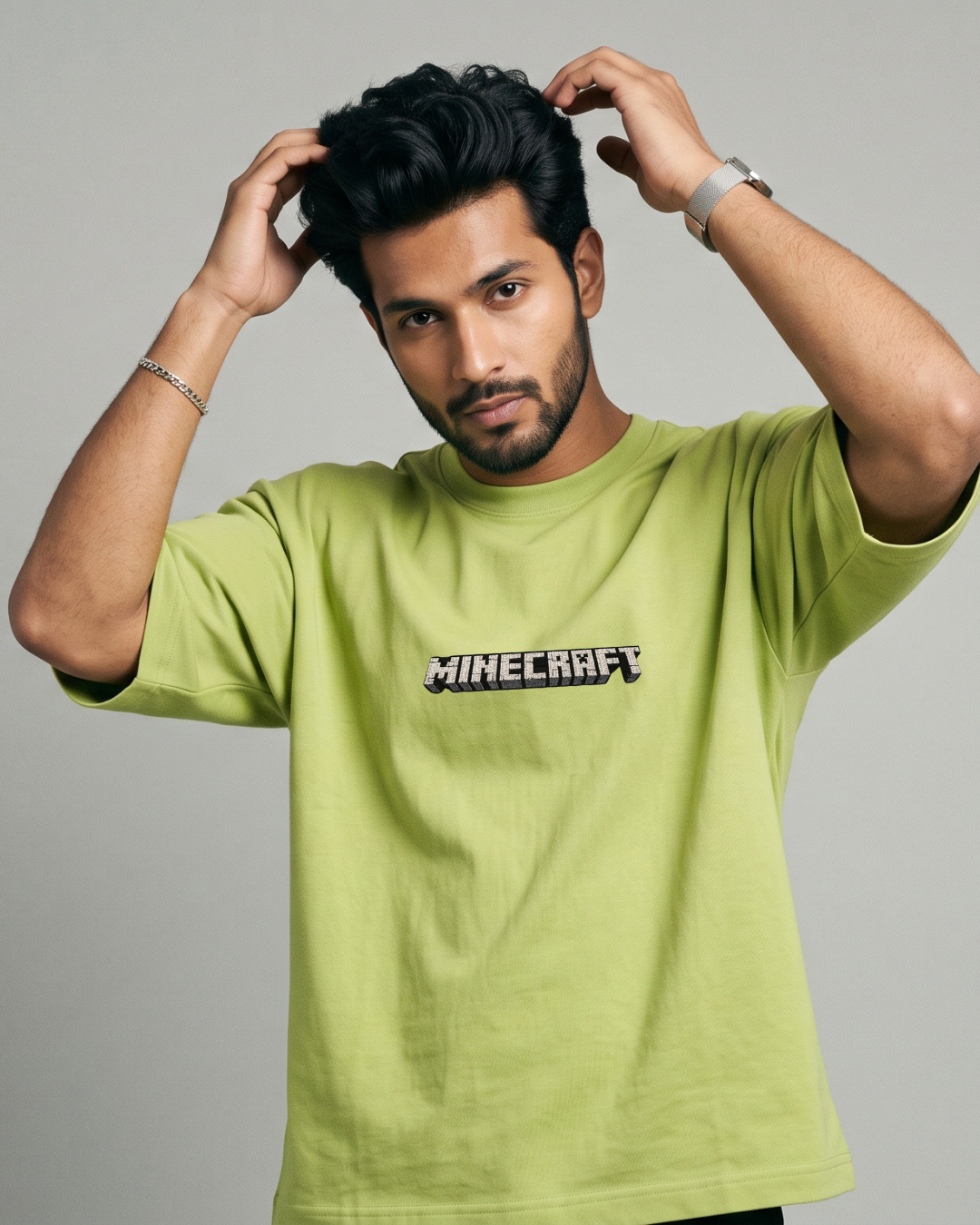 Minecraft Embroidered Heavyweight Tee