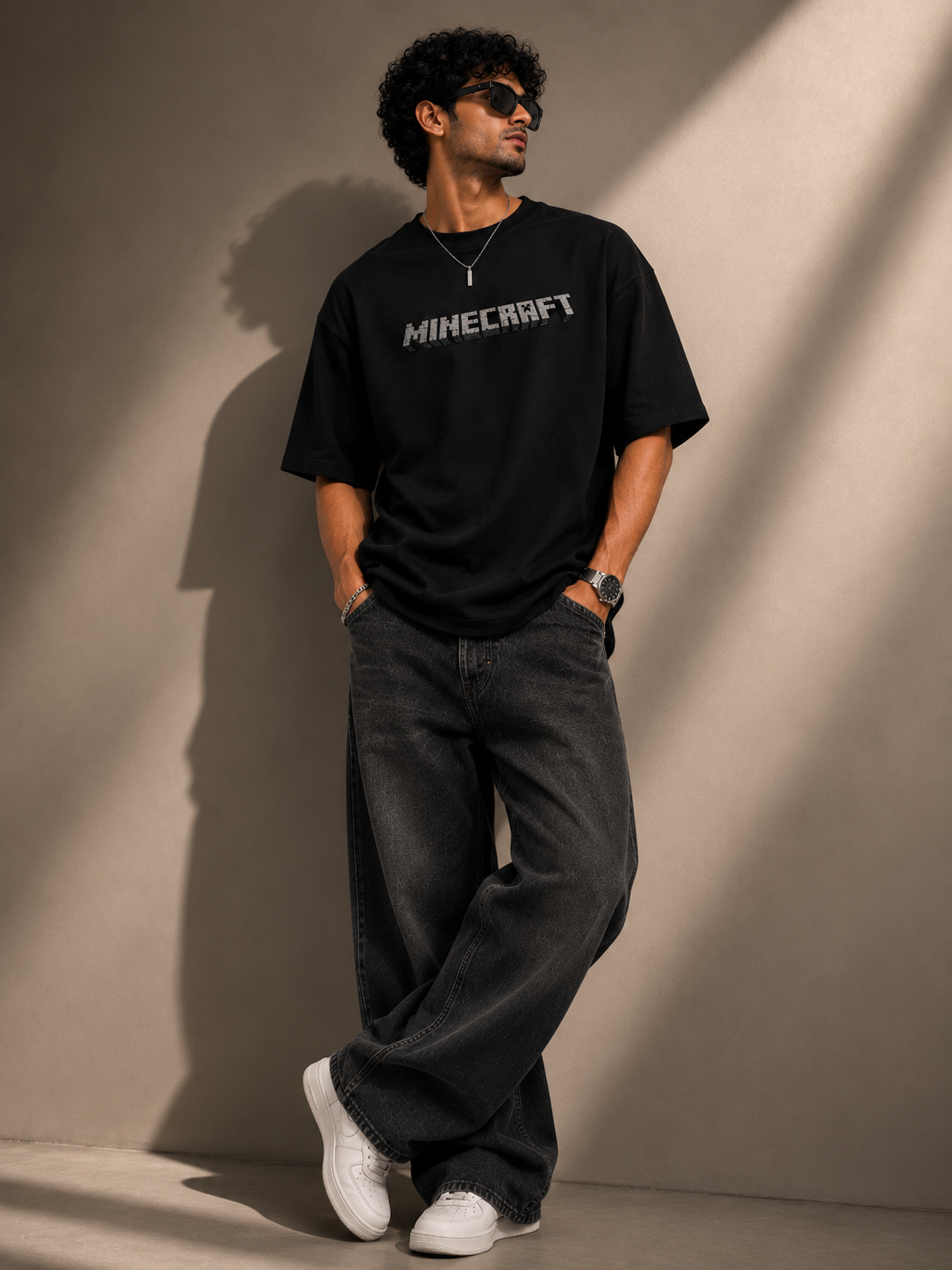 Minecraft Embroidered Heavyweight Tee