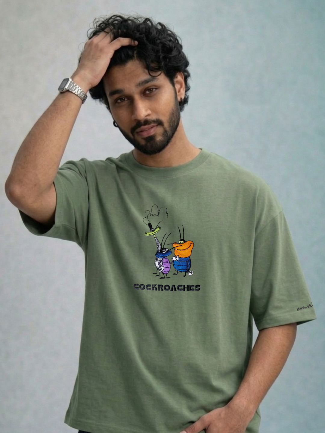 Cockroach Heavyweight Embroidered Tee