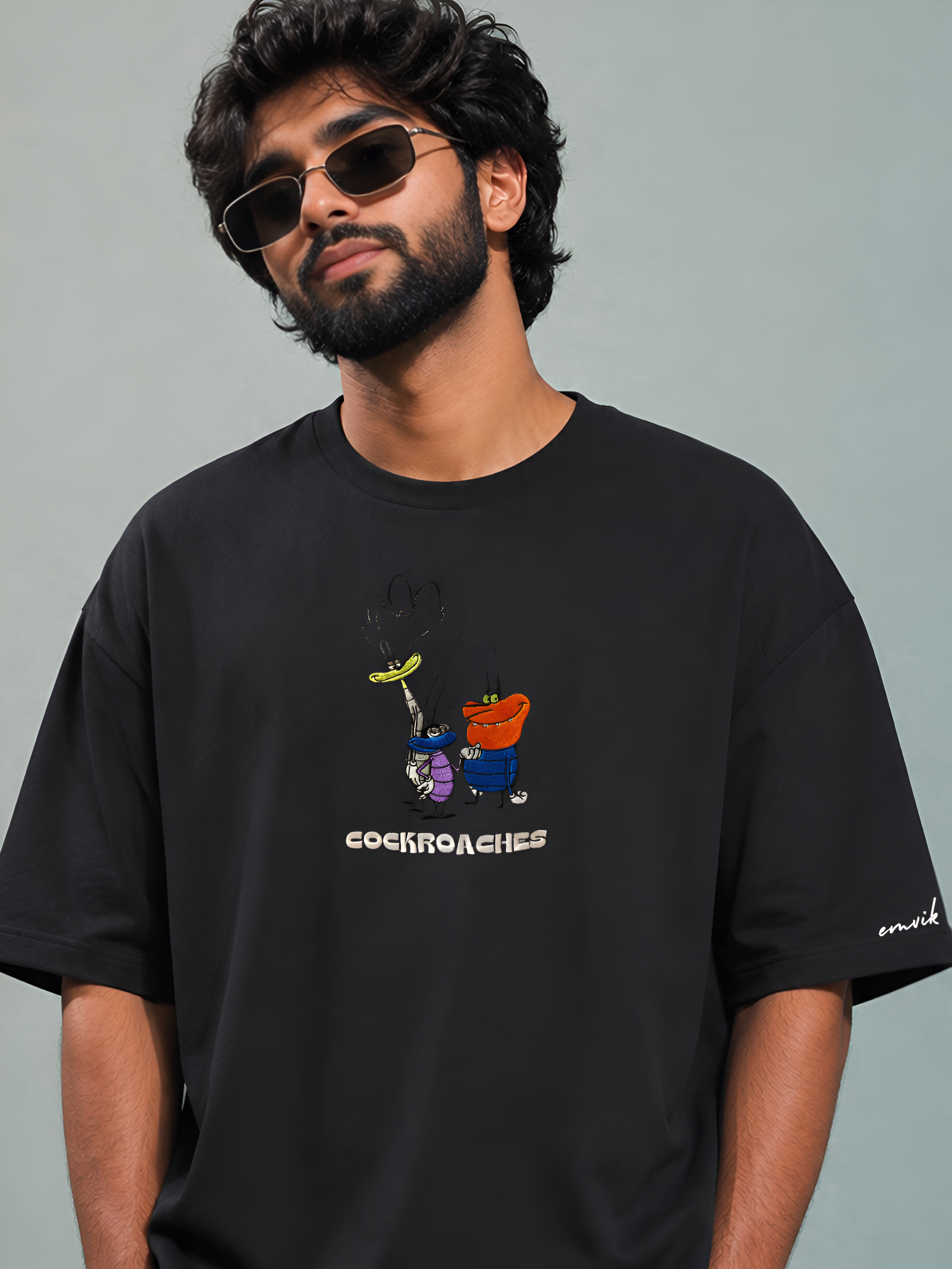 Cockroach Heavyweight Embroidered Tee
