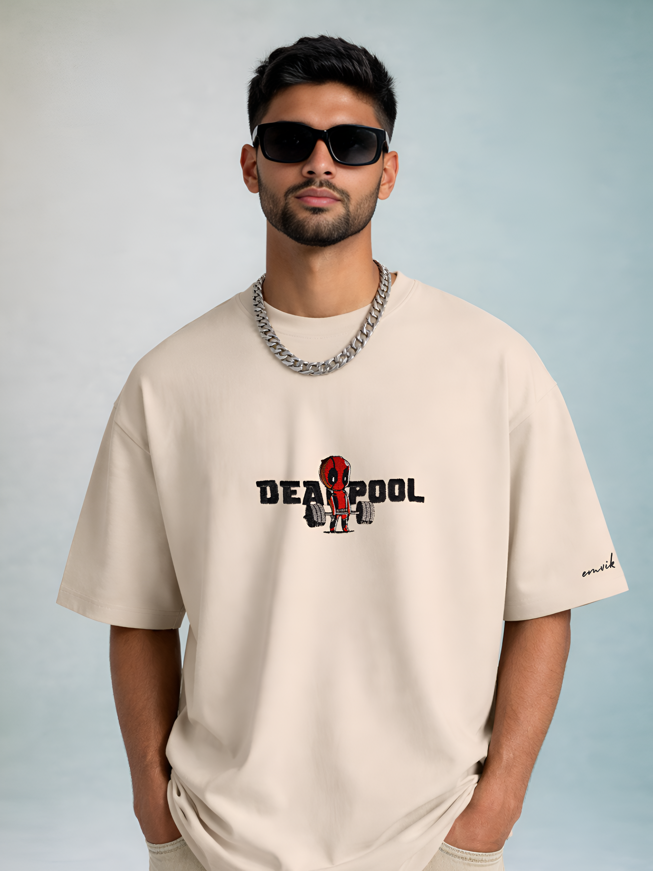 Deadpool Heavyweight Embroidered Tee