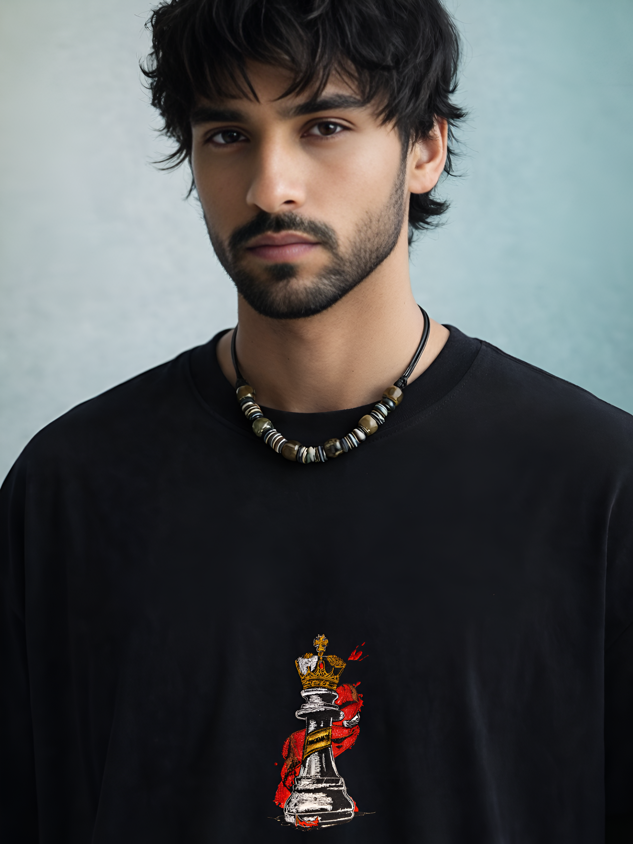 Crowned King Heavyweight Embroidered Tee