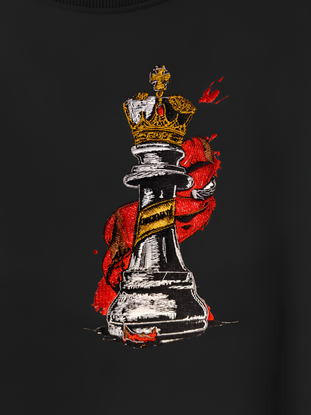 Crowned King Heavyweight Embroidered Tee