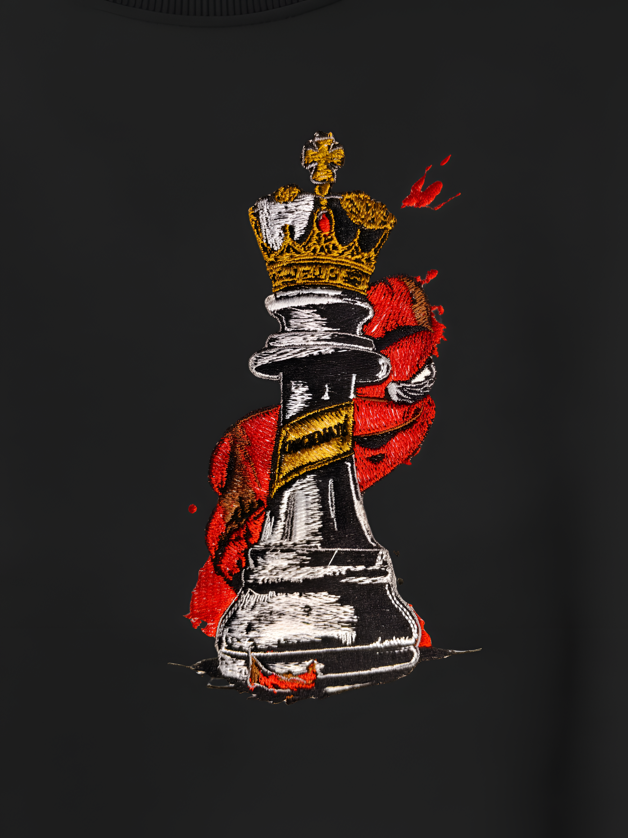 Crowned King Heavyweight Embroidered Tee