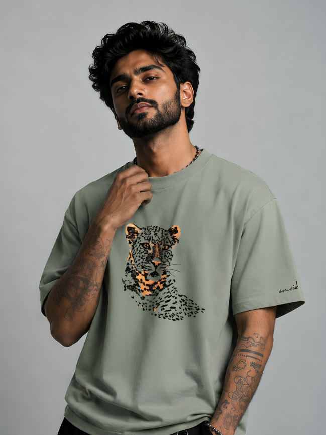 Sarah Heavyweight Embroidered Tee
