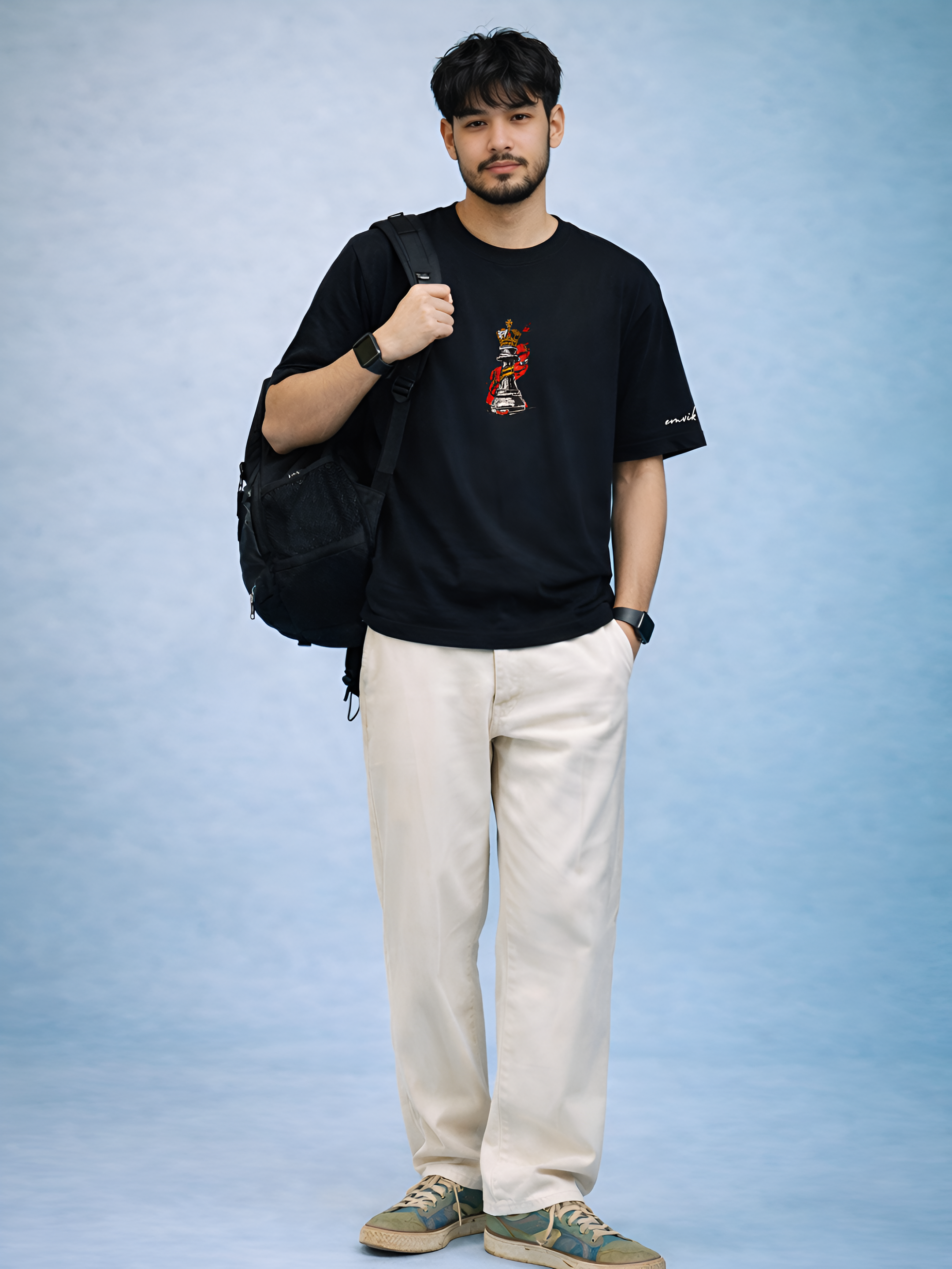 Crowned King Heavyweight Embroidered Tee