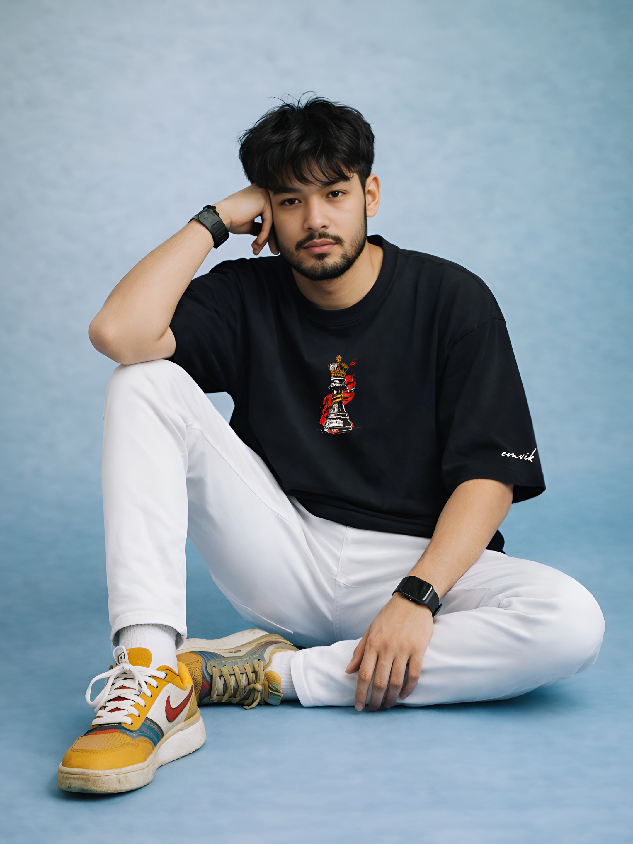 Crowned King Heavyweight Embroidered Tee