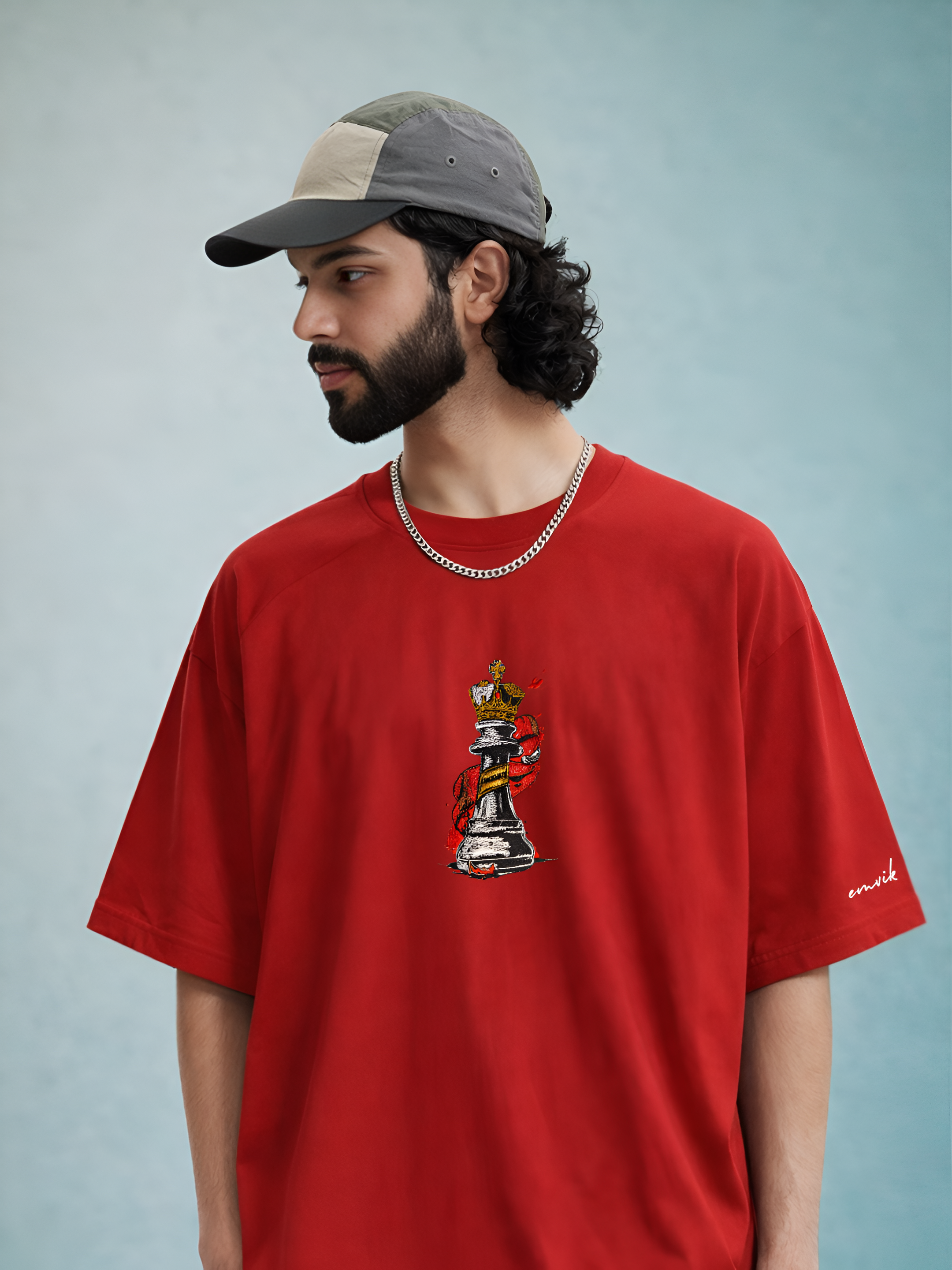 Crowned King Heavyweight Embroidered Tee