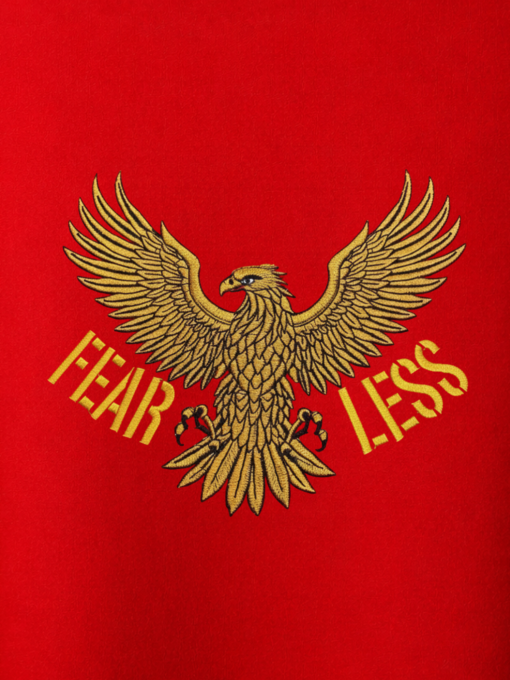 Fearless Eagle Embroidered T-Shirt