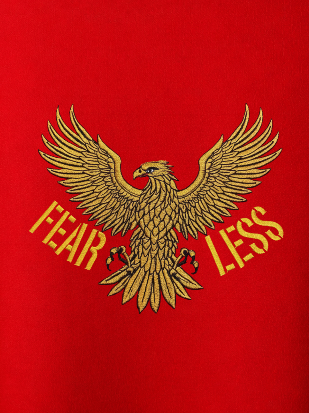 Fearless Eagle Embroidered T-Shirt