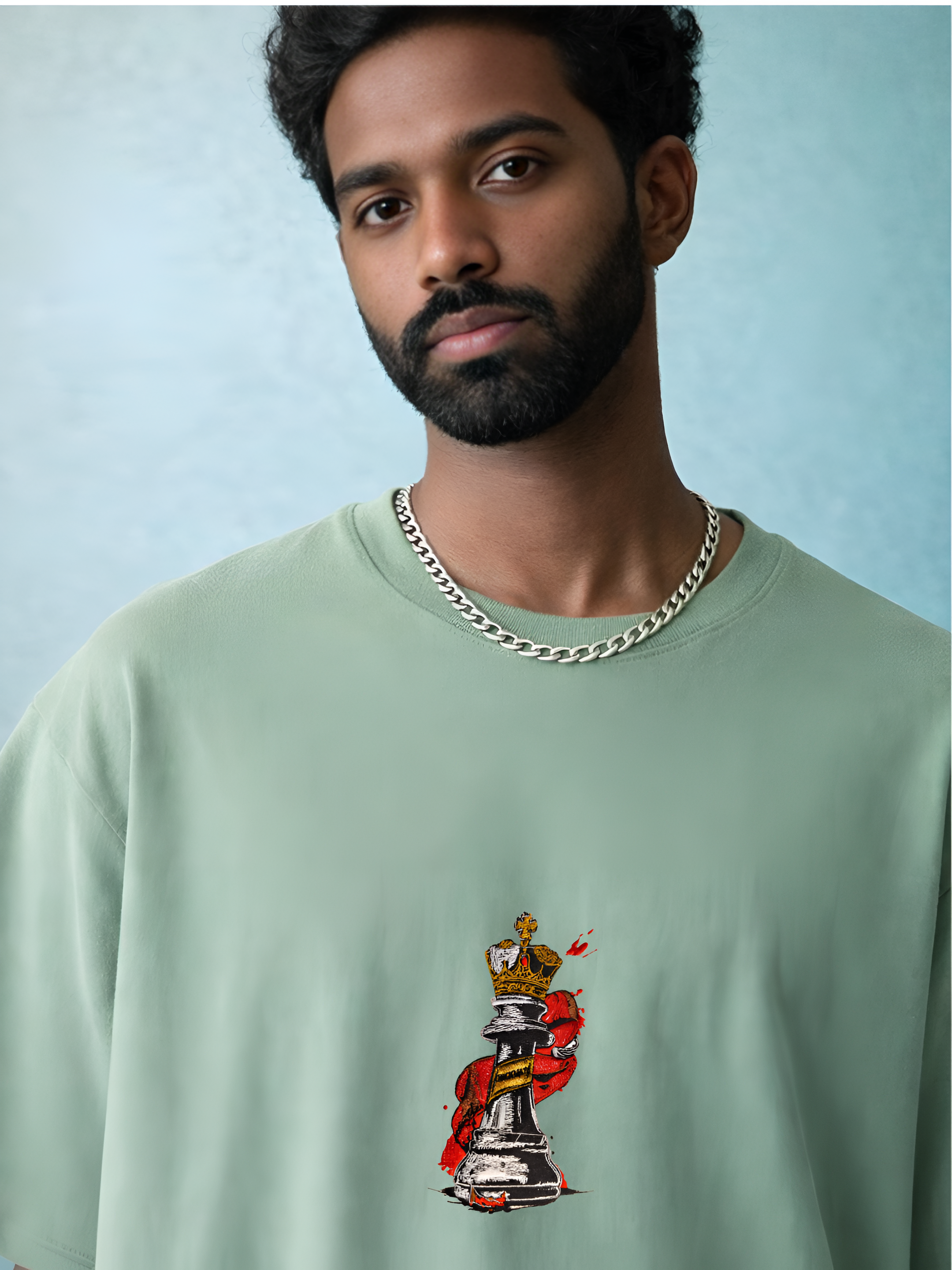 Crowned King Heavyweight Embroidered Tee