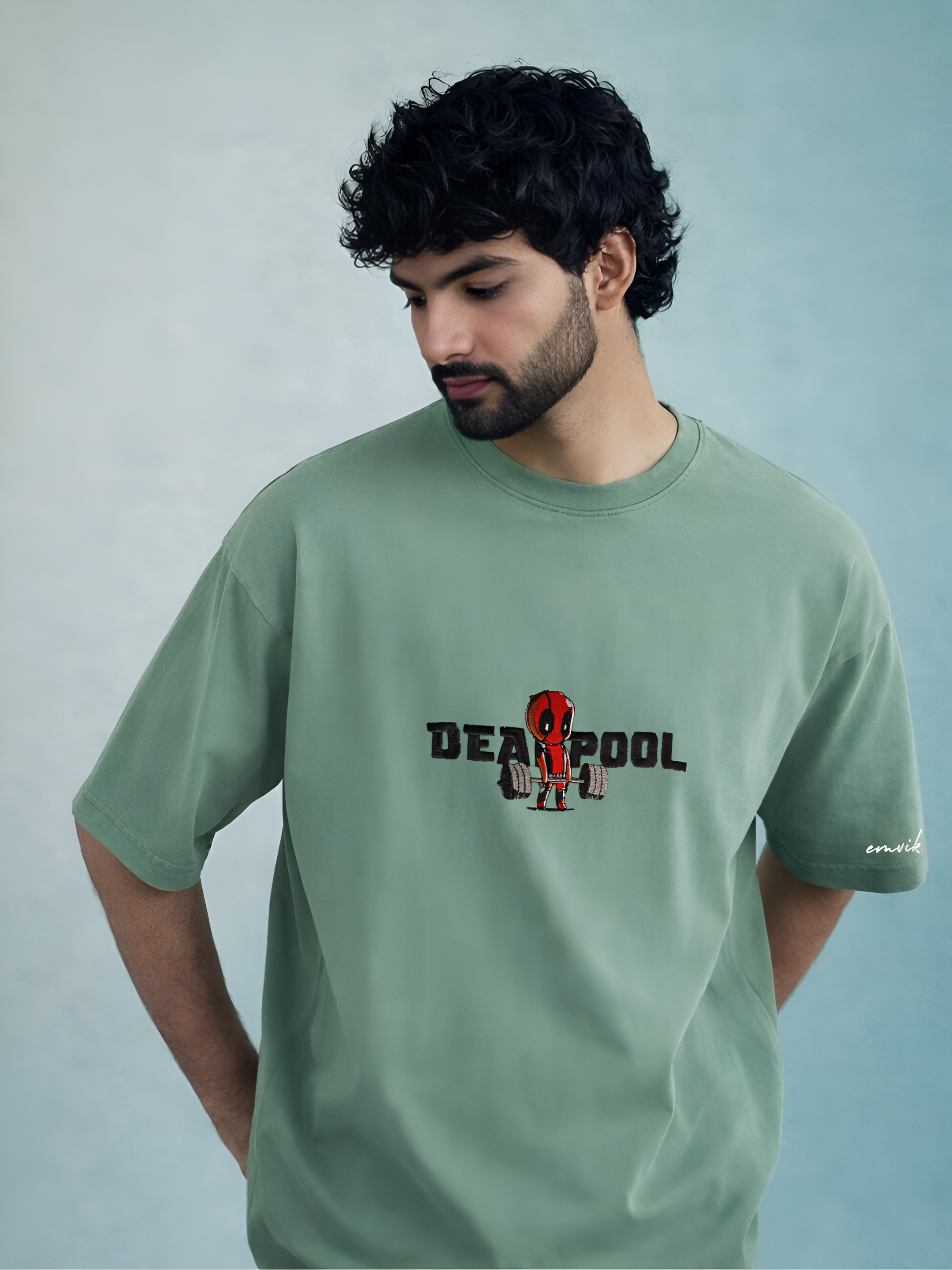 Deadpool Heavyweight Embroidered Tee