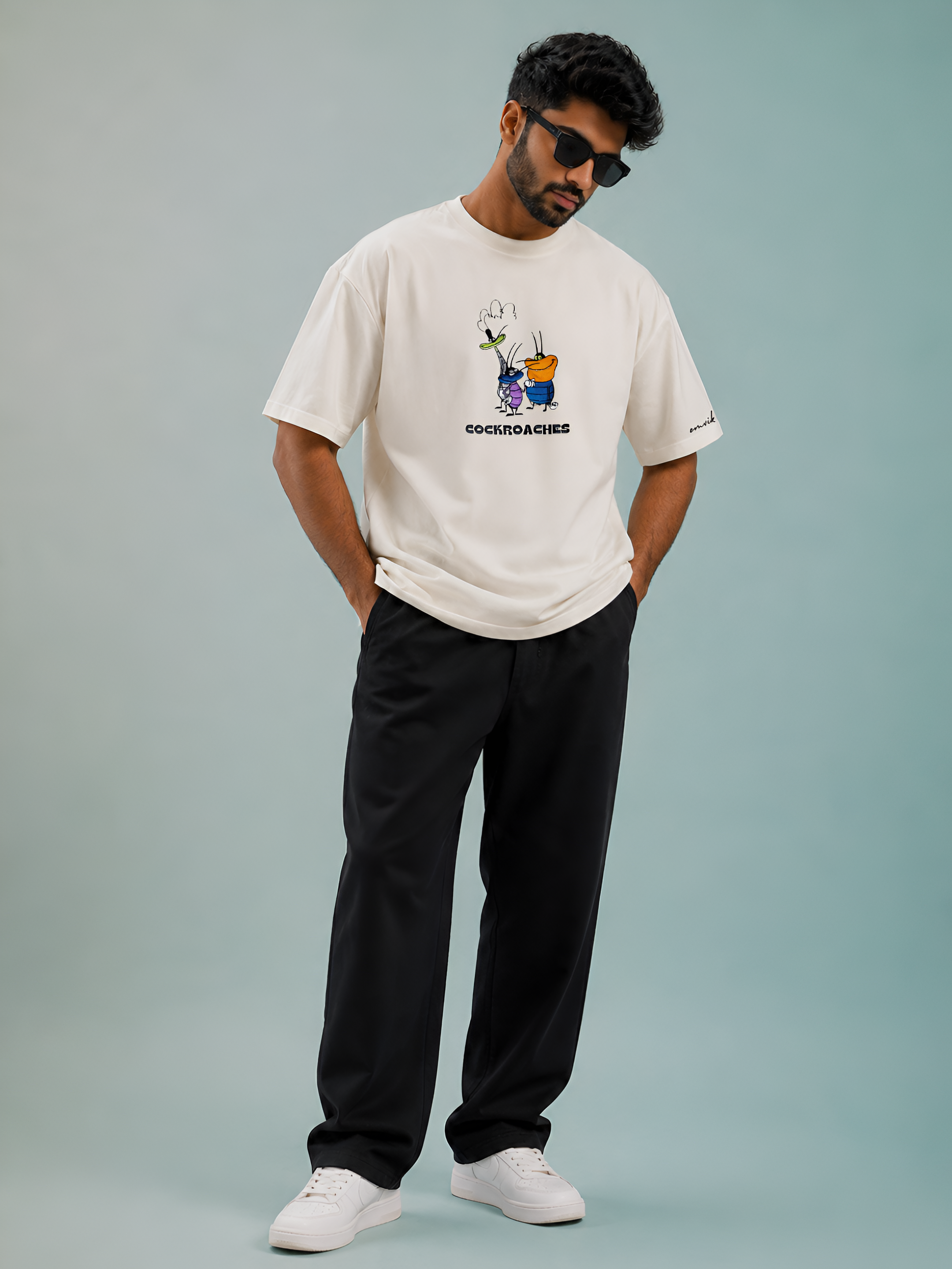 Cockroach Heavyweight Embroidered Tee